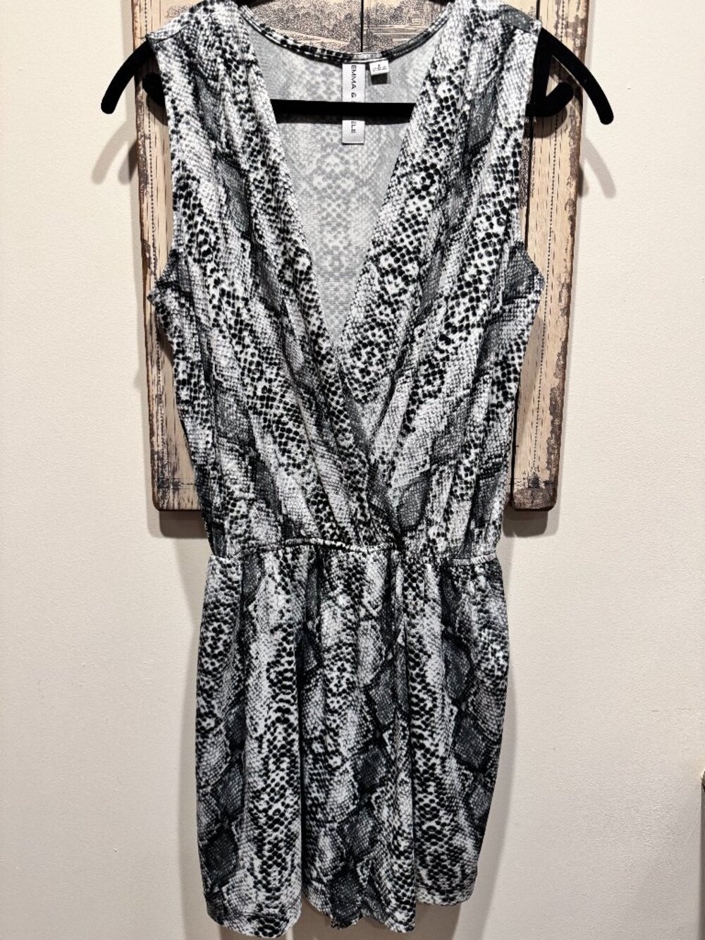 Animal Print Sleeveless Skort Romper